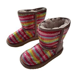 Ugg Stripe Sequin Boots 11
